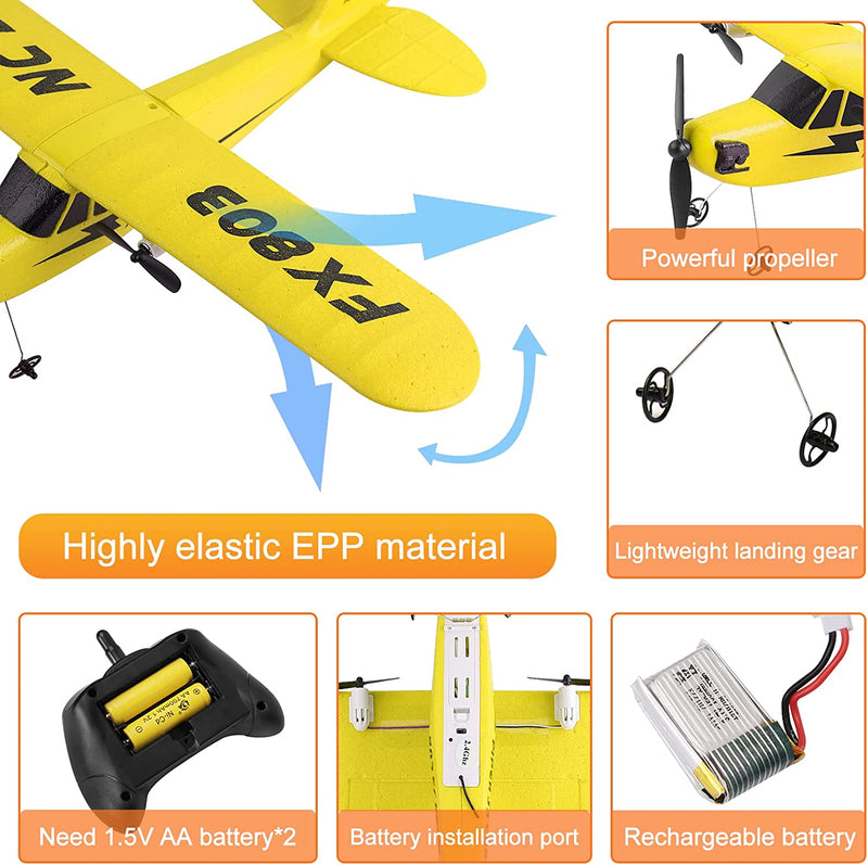 2.4GHz RC Plane FX-803, Gyro, EPP Glider for Kids & Adults