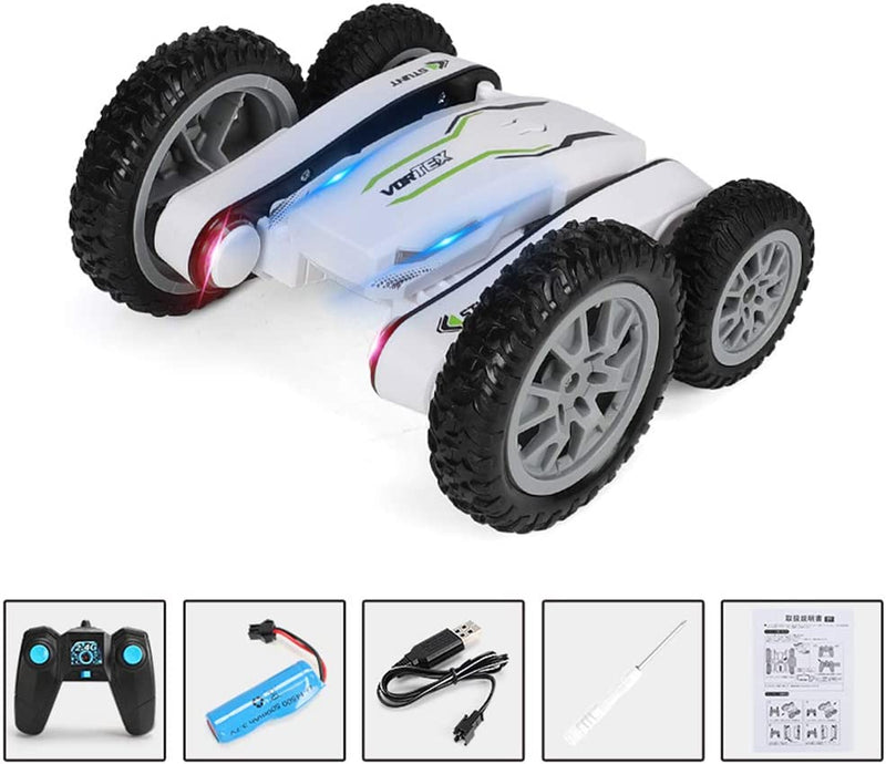 RC Stunt Car 2.4G, Double-Sided 360° Twisting, 4WD, Black