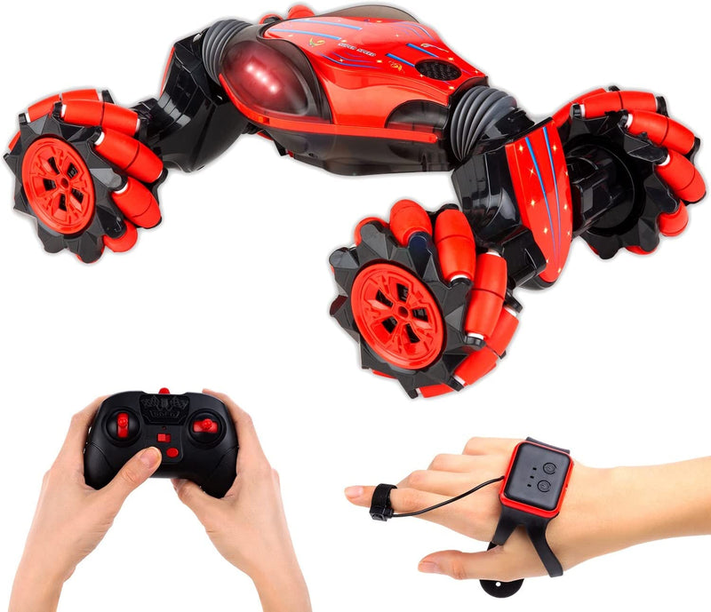 RC Stunt Car, 4WD Gesture Control, 360° Flips, Climbing Toy for Kids & Adults