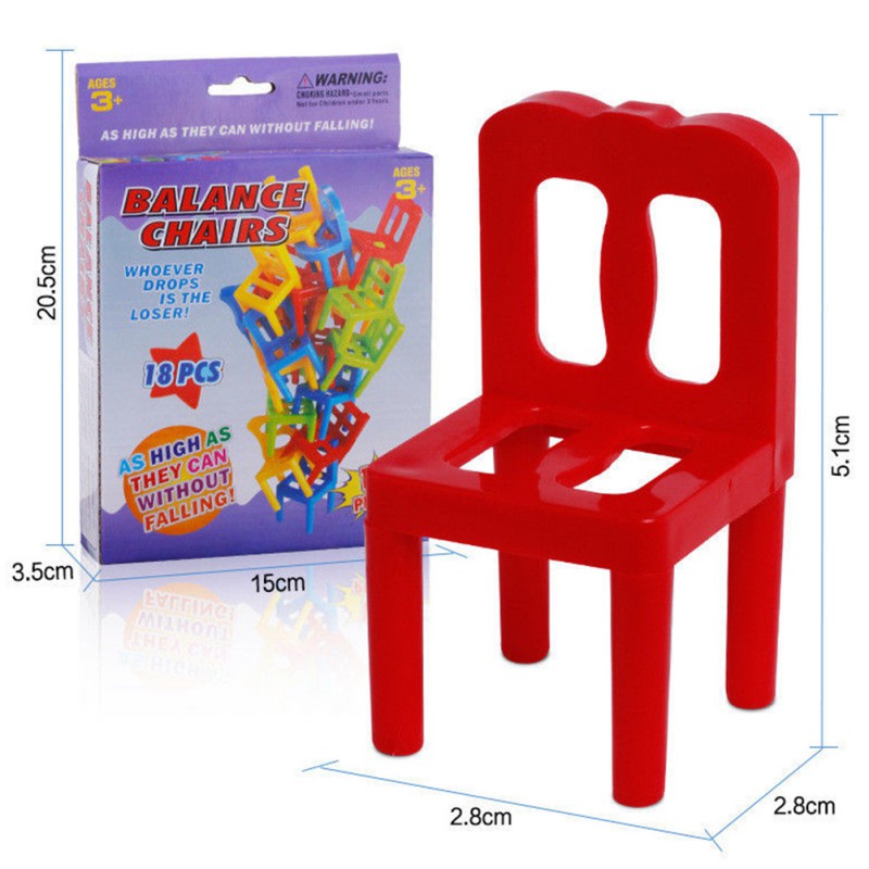 Chairs Stacking Tower Balancing Game